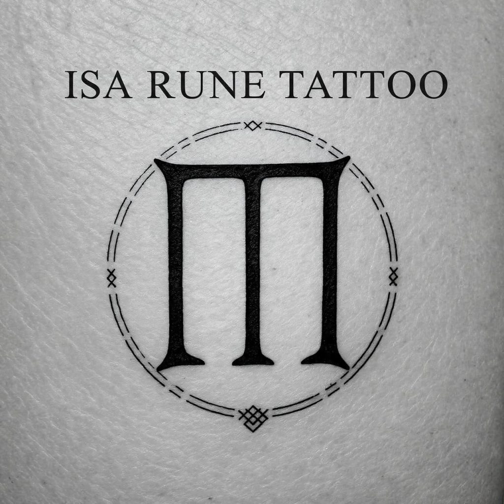 Isa Rune Tattoo