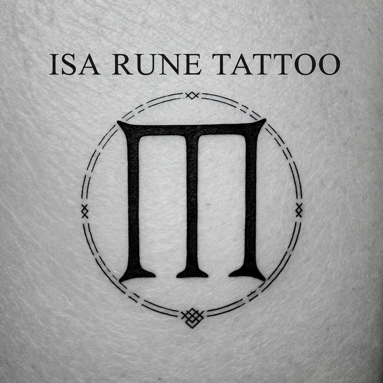 Isa Rune Tattoo