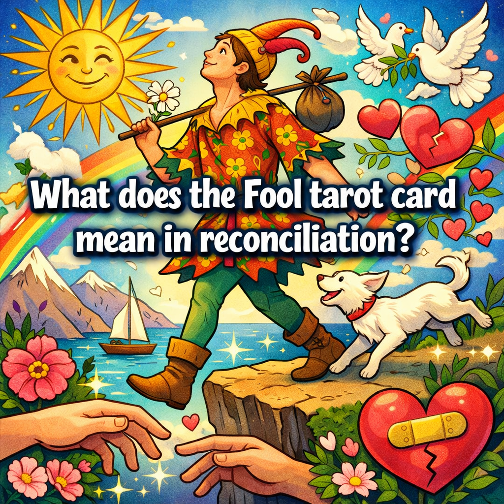 What does the Fool tarot card mean in reconciliation?