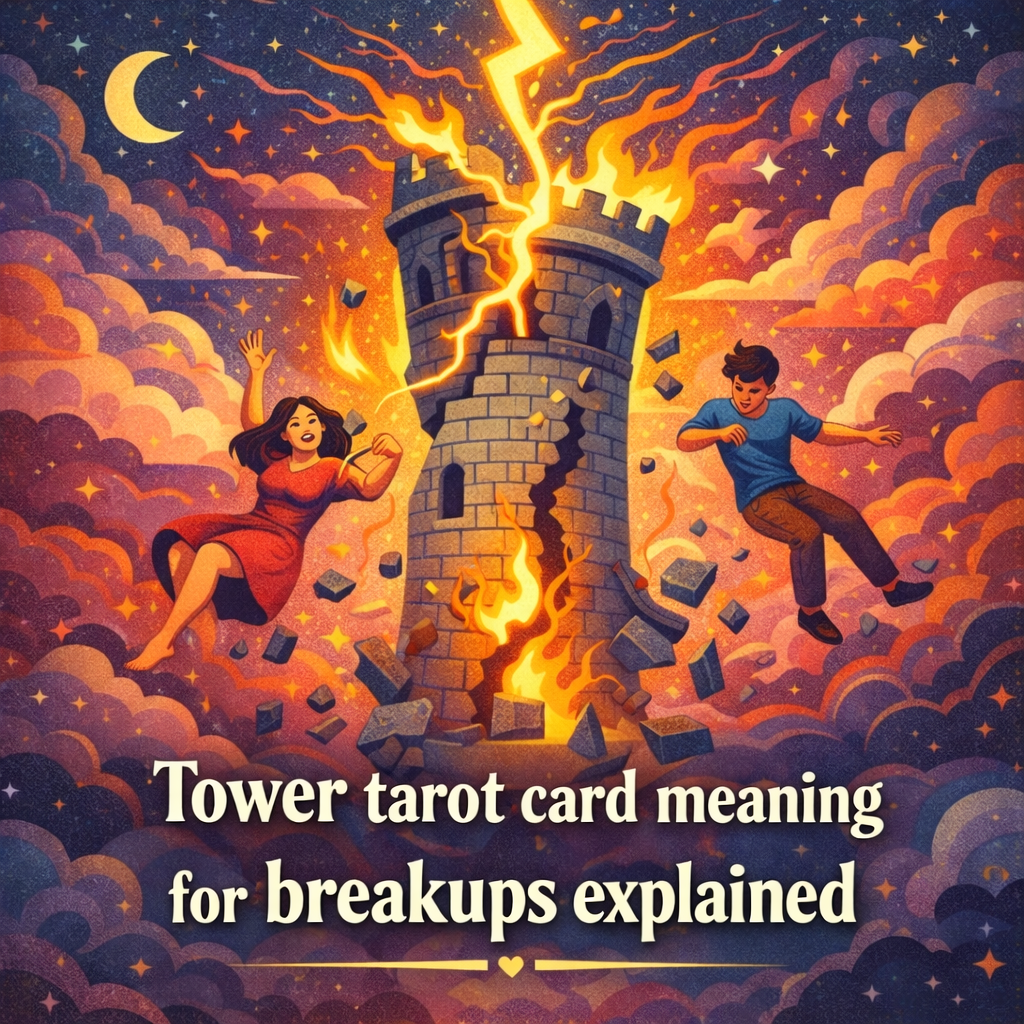 Tower tarot card meaning for breakups explained