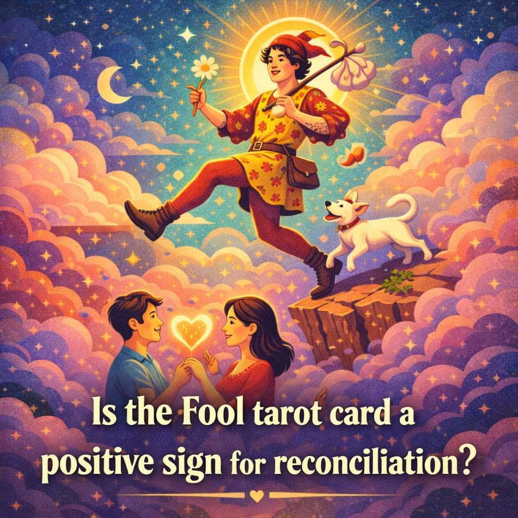 Is the Fool tarot card a positive sign for reconciliation?