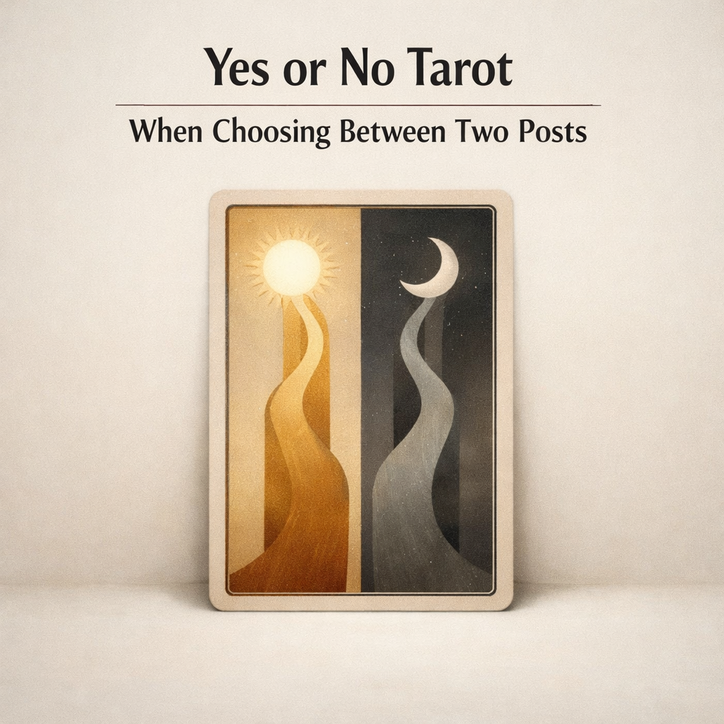 Yes or No Tarot When Choosing Between Two Posts