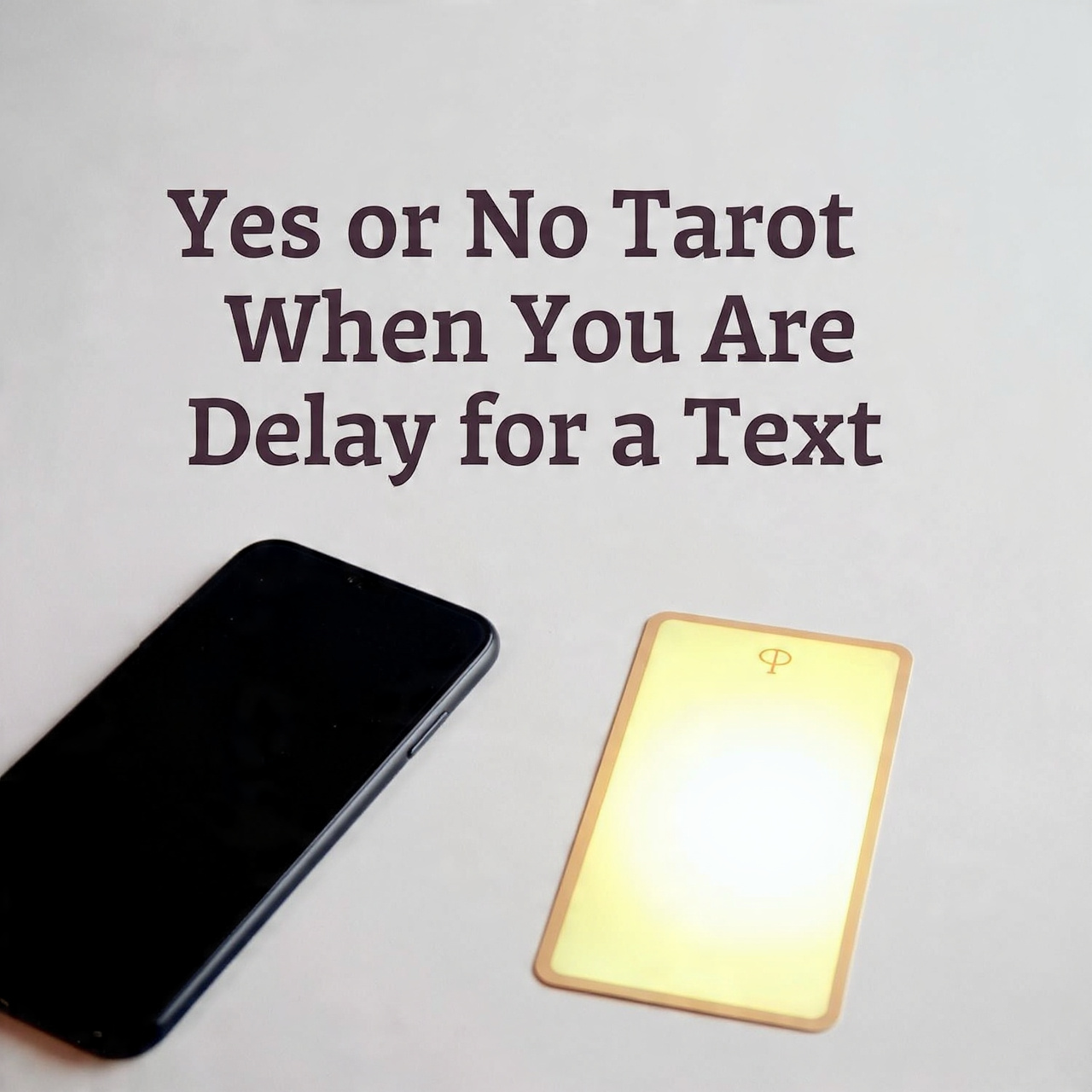 Yes or No Tarot When You Are Delay for a Text