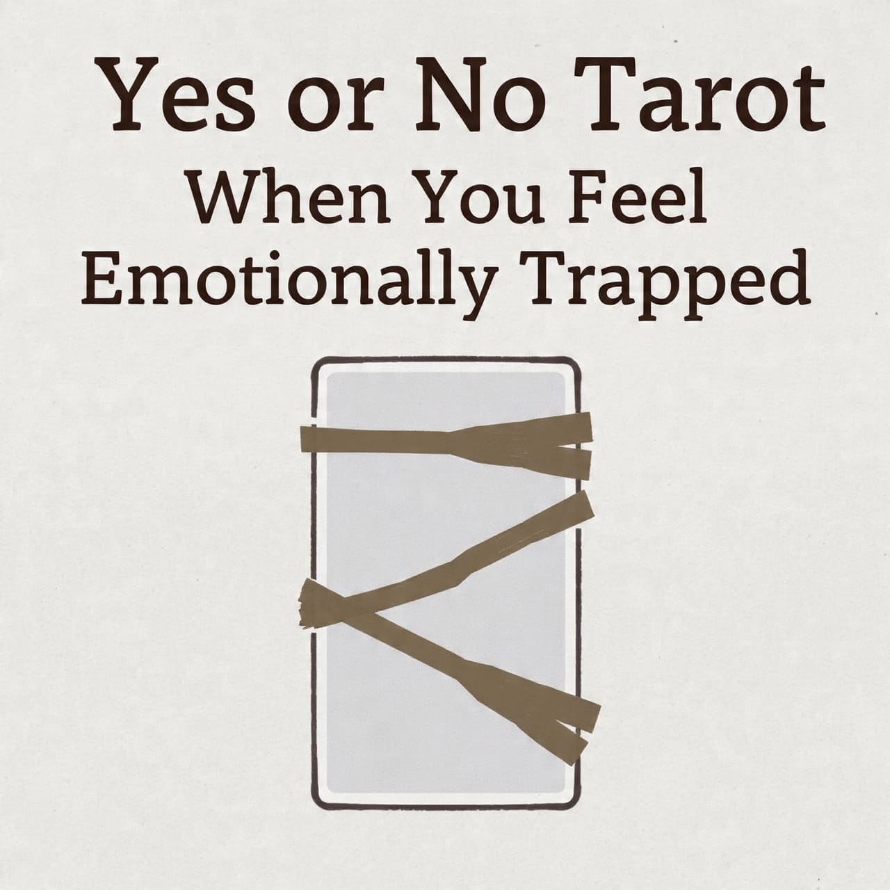 Yes or No Tarot When You Feel Emotionally Trapped