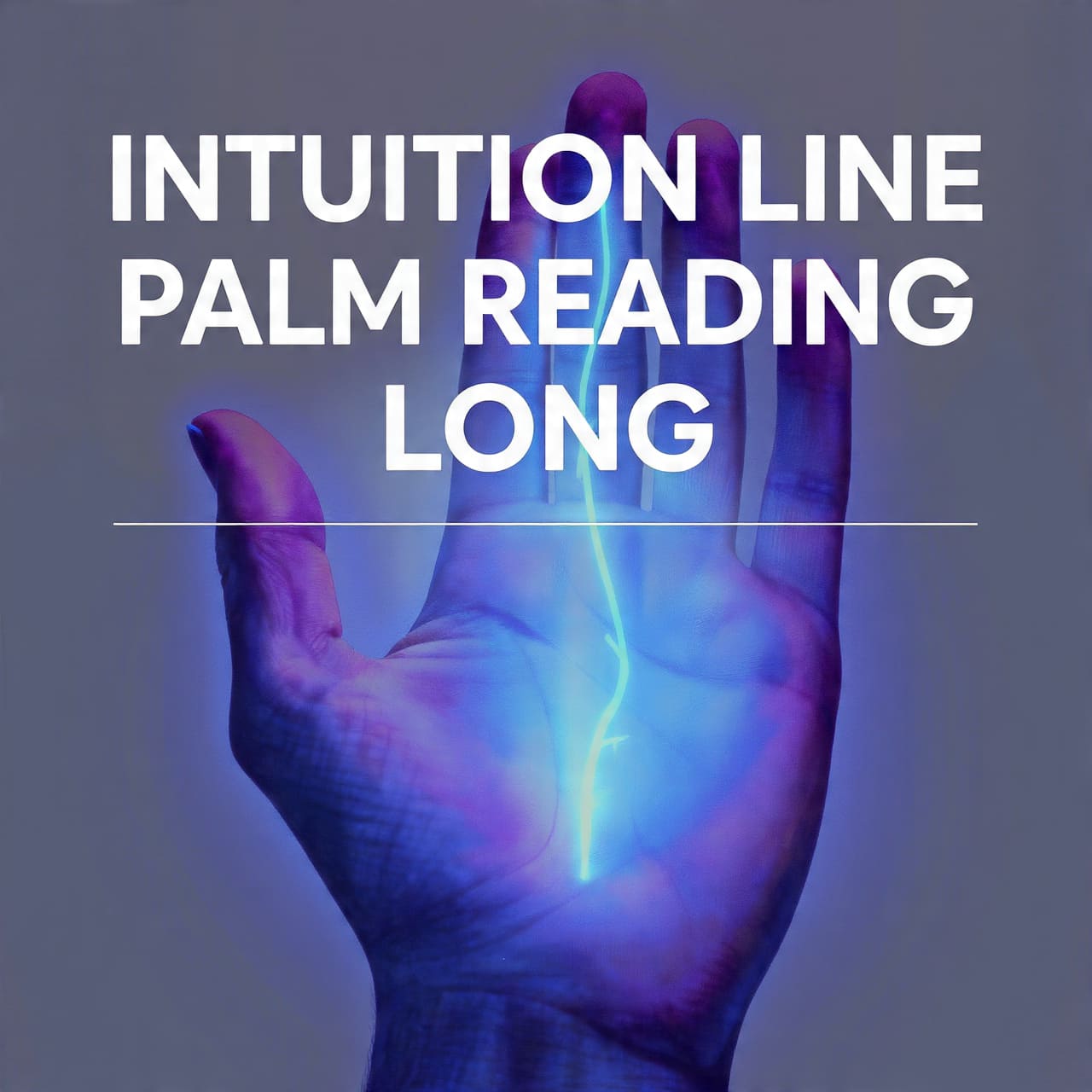 intuition line palm reading long