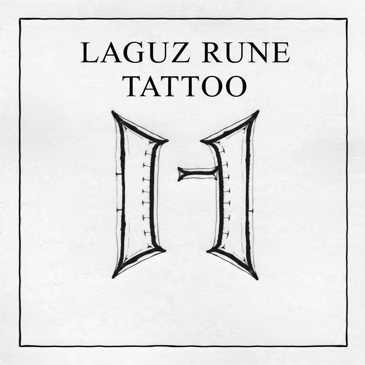 Laguz Rune Tattoo