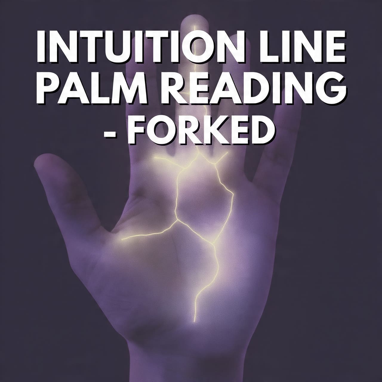 intuition line palm reading forked