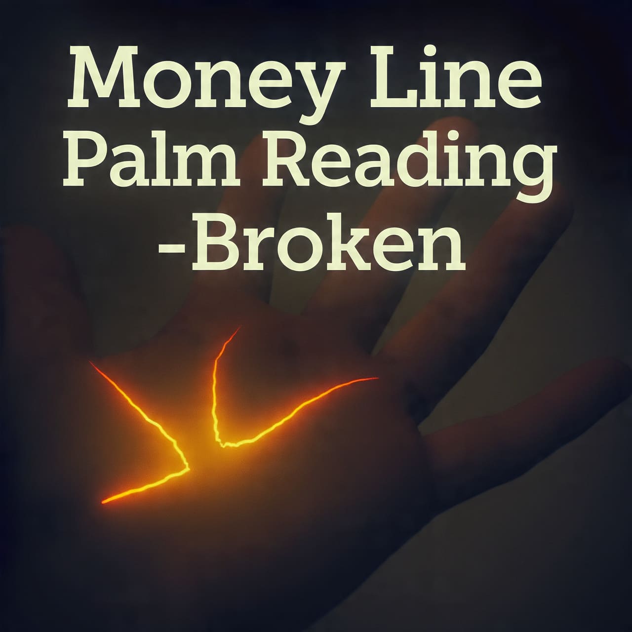 money line palm reading broken