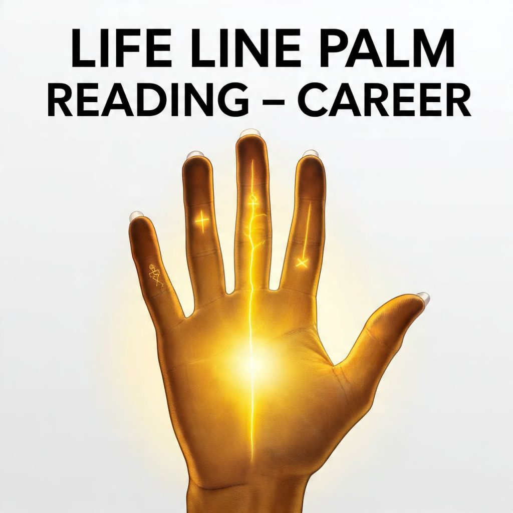 life line palm reading career