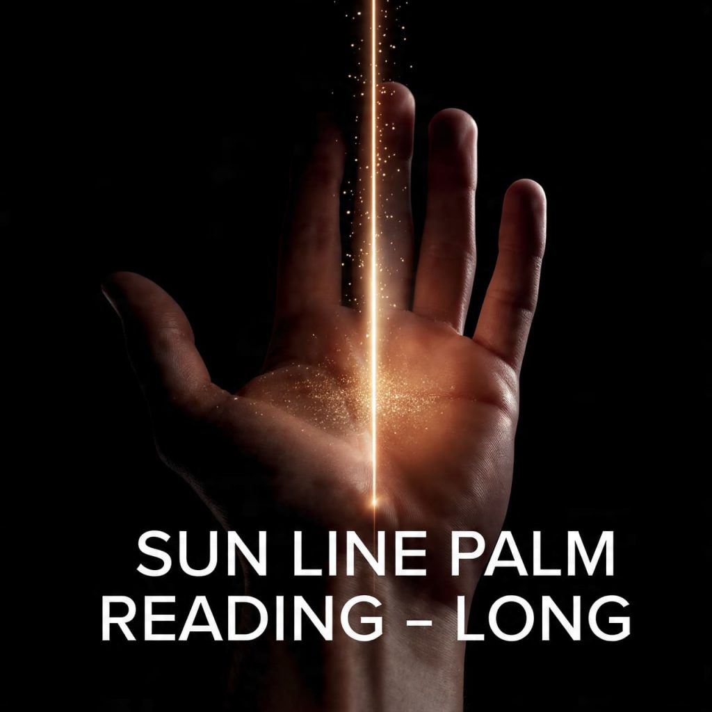 sun line palm reading long