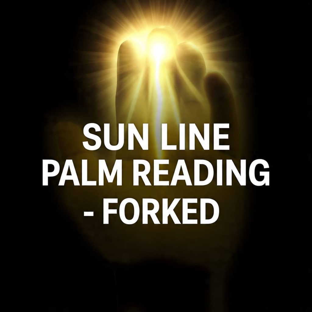 sun line palm reading forked