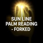 sun line palm reading forked