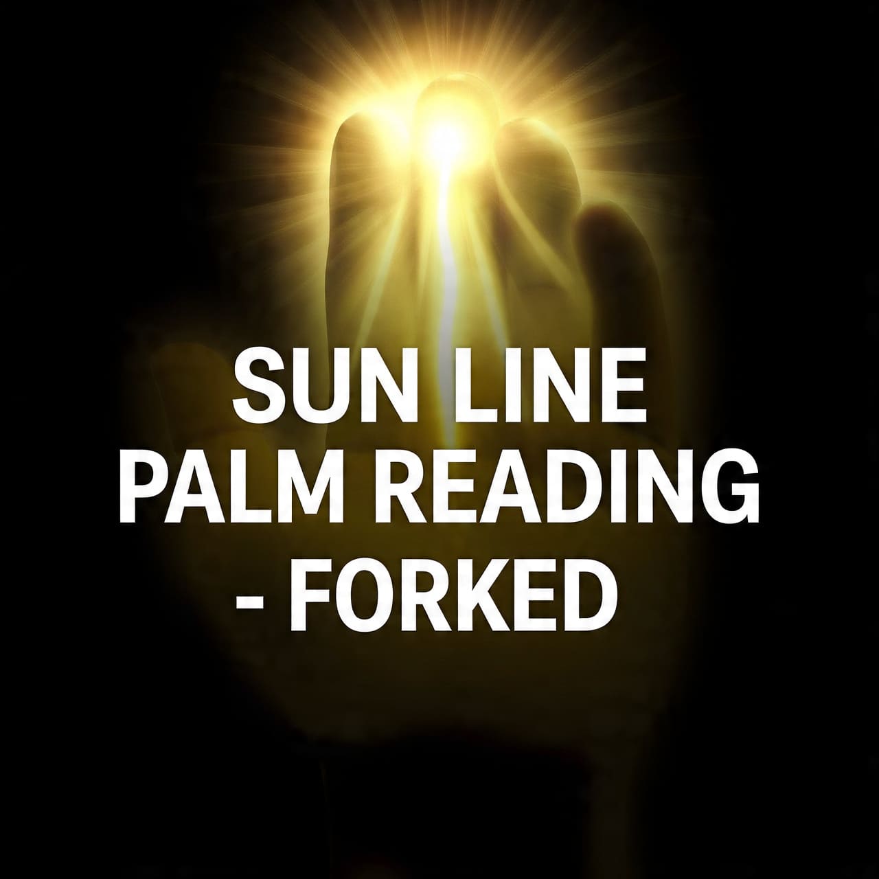 sun line palm reading forked