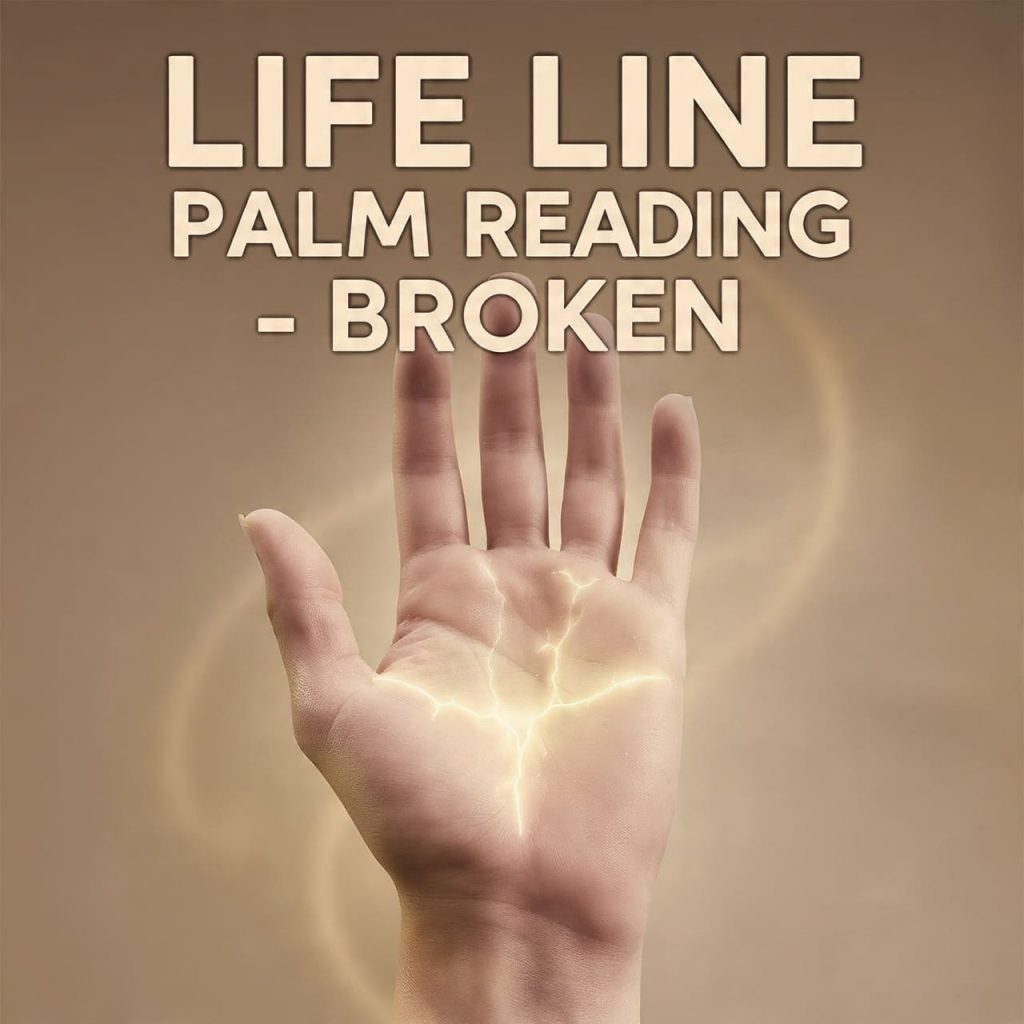 life line palm reading broken