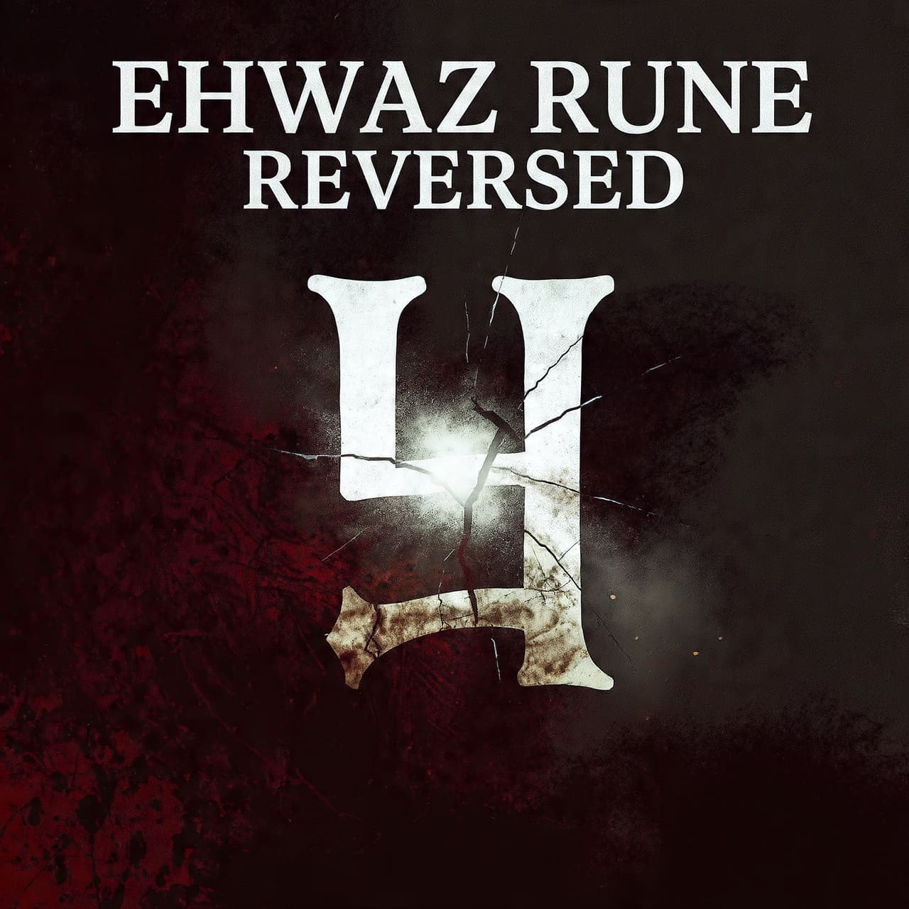 Ehwaz rune reversed