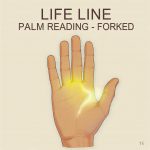 life line palm reading forked