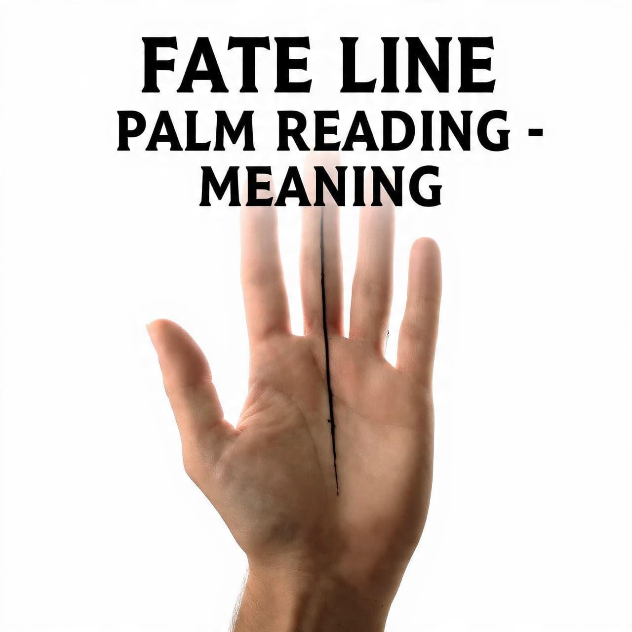 fate line palm reading meaning
