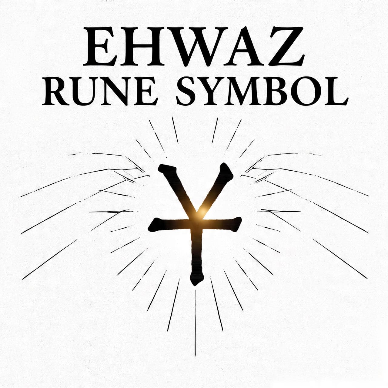 Ehwaz rune symbol