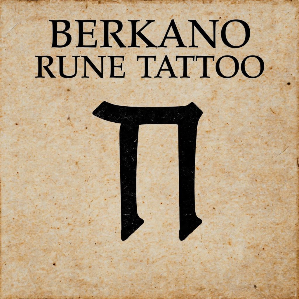 Berkano rune tattoo