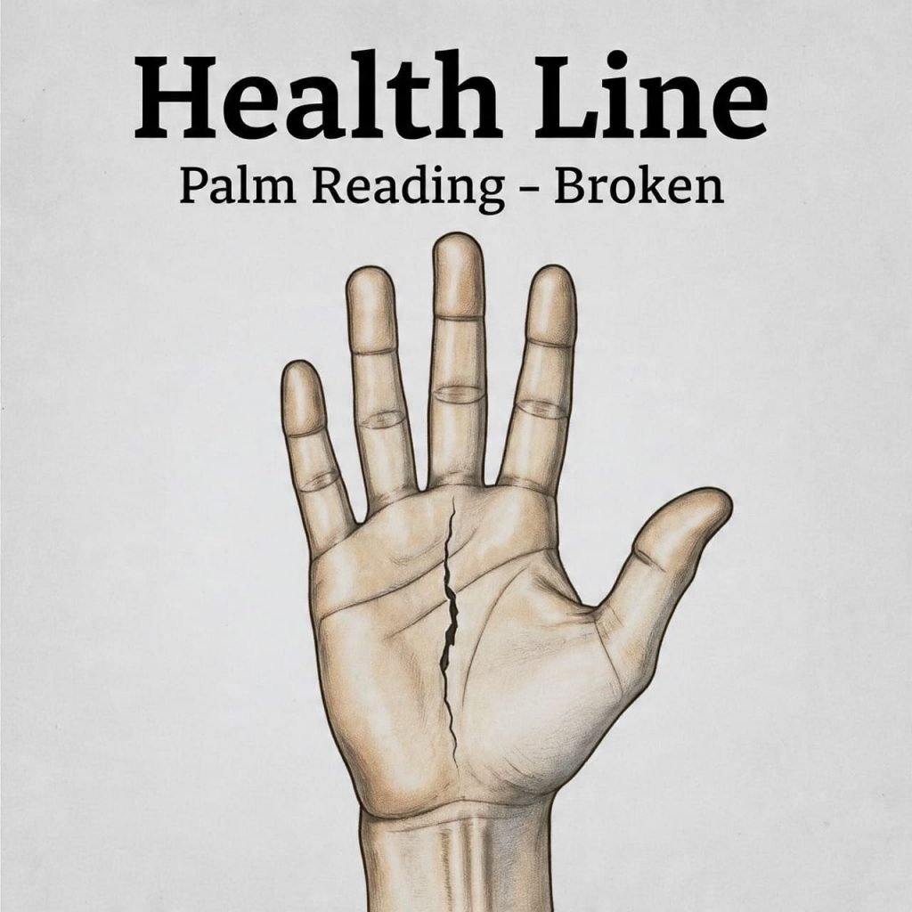 health line palm reading broken