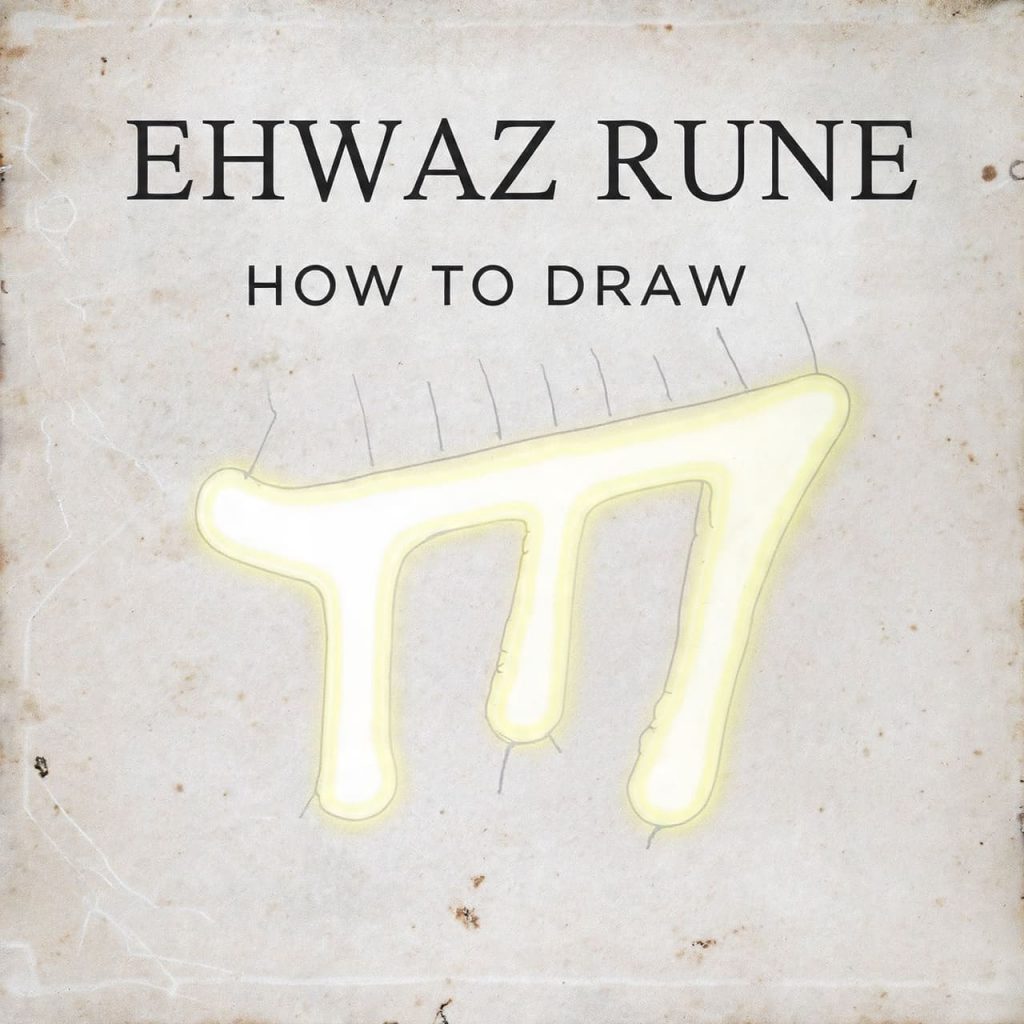 Ehwaz rune how to draw
