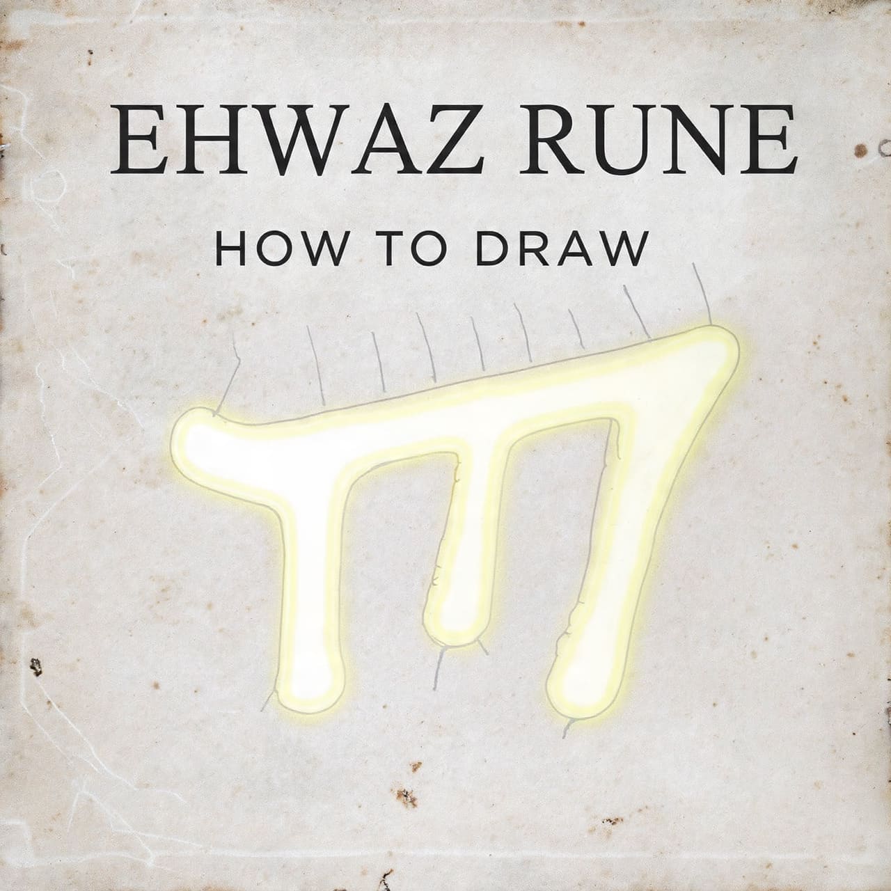 Ehwaz rune how to draw