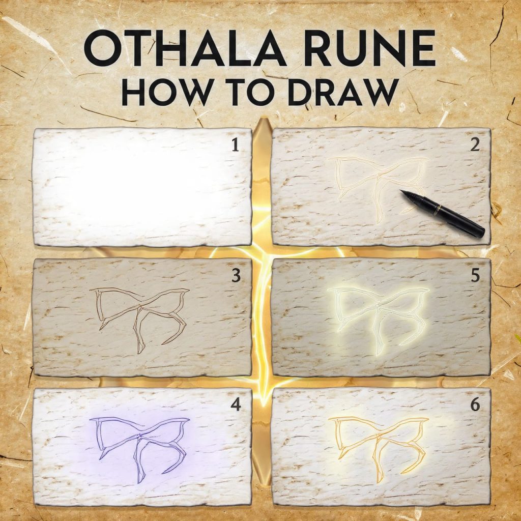 Othala Rune How to Draw
