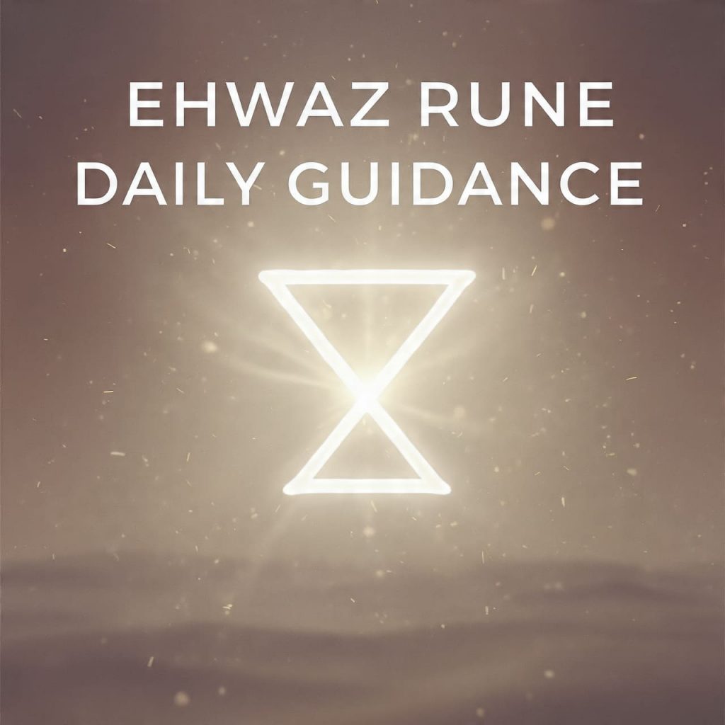 Ehwaz rune daily guidance