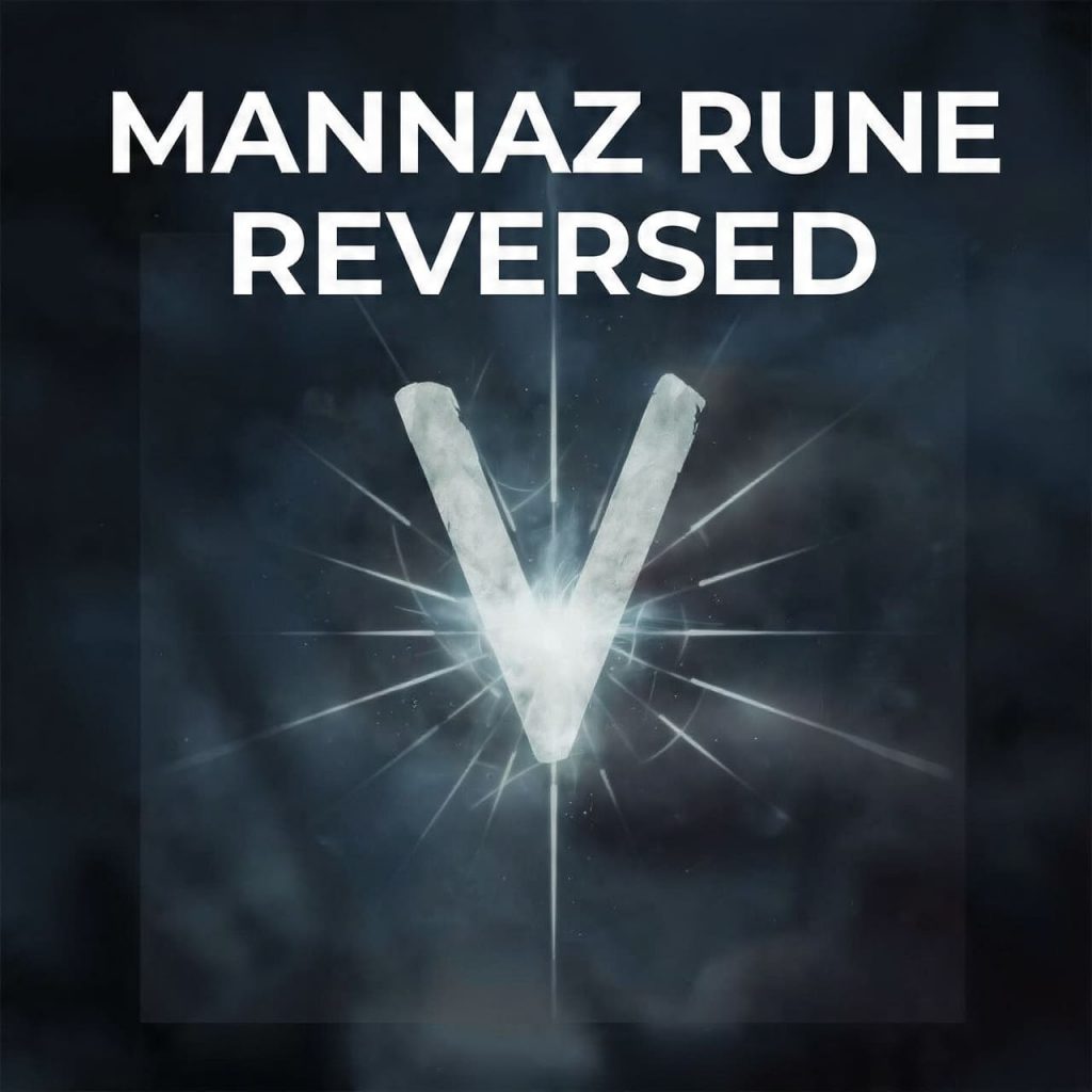 Mannaz rune reversed