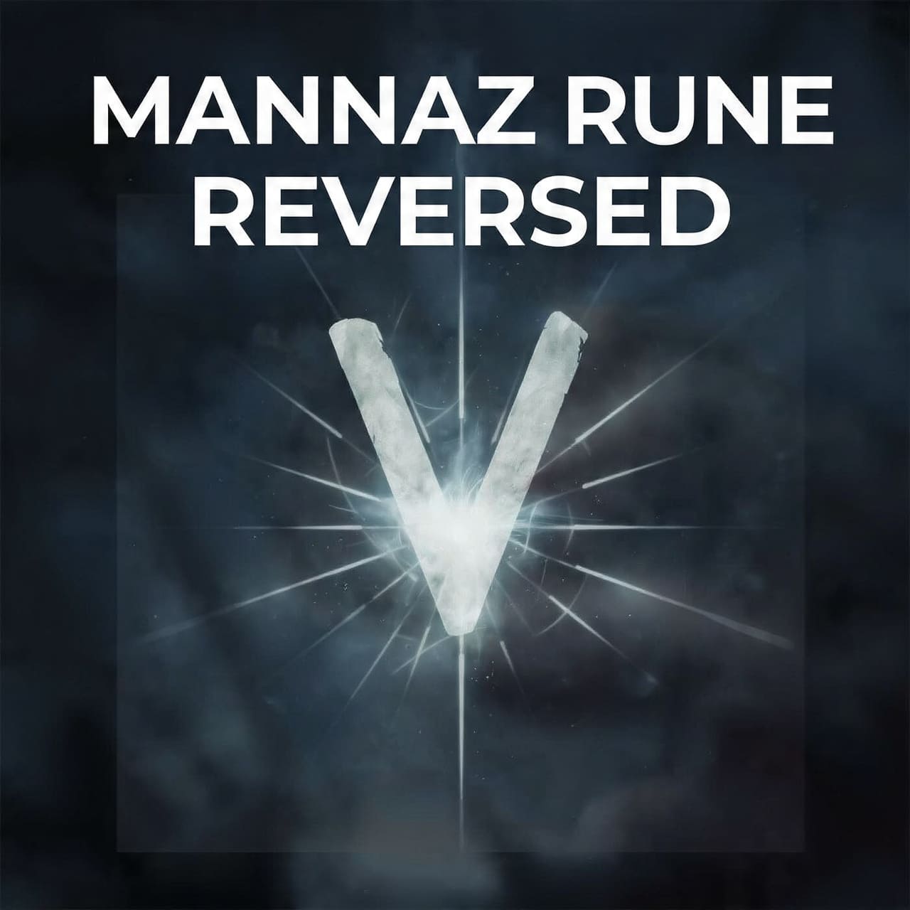 Mannaz rune reversed