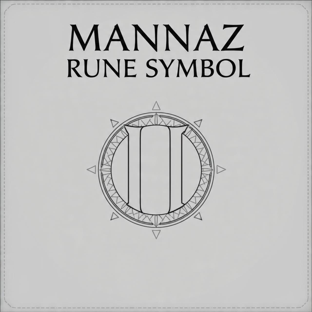 Mannaz rune symbol