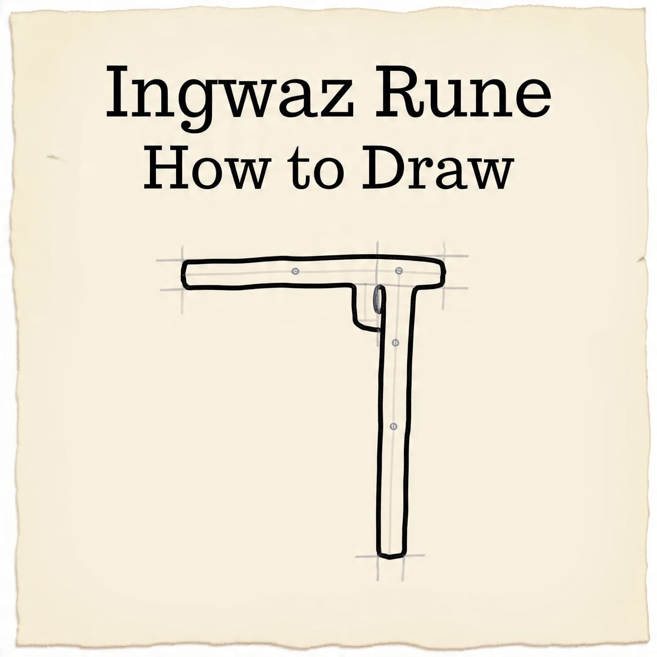 Ingwaz Rune How to Draw