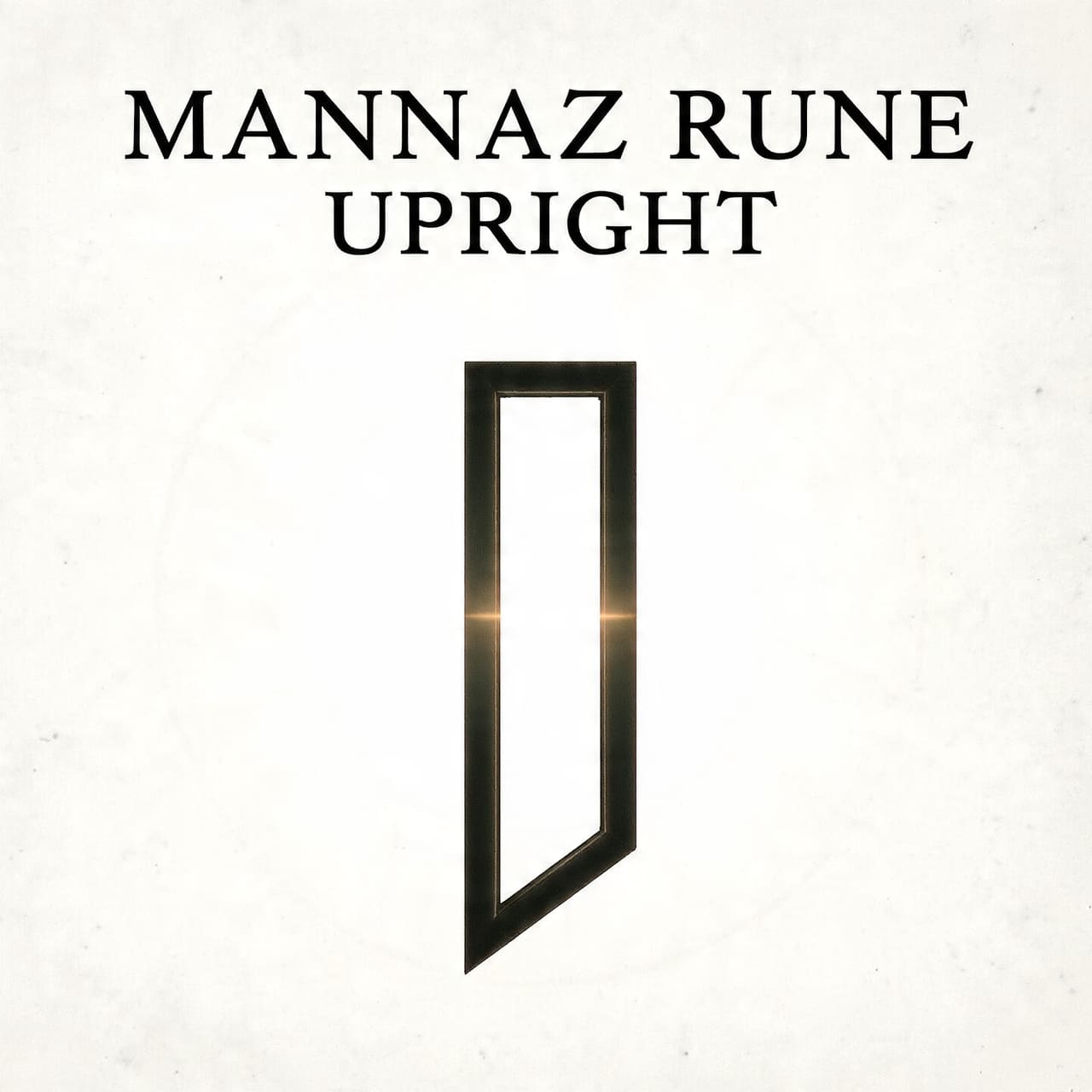 Mannaz rune upright