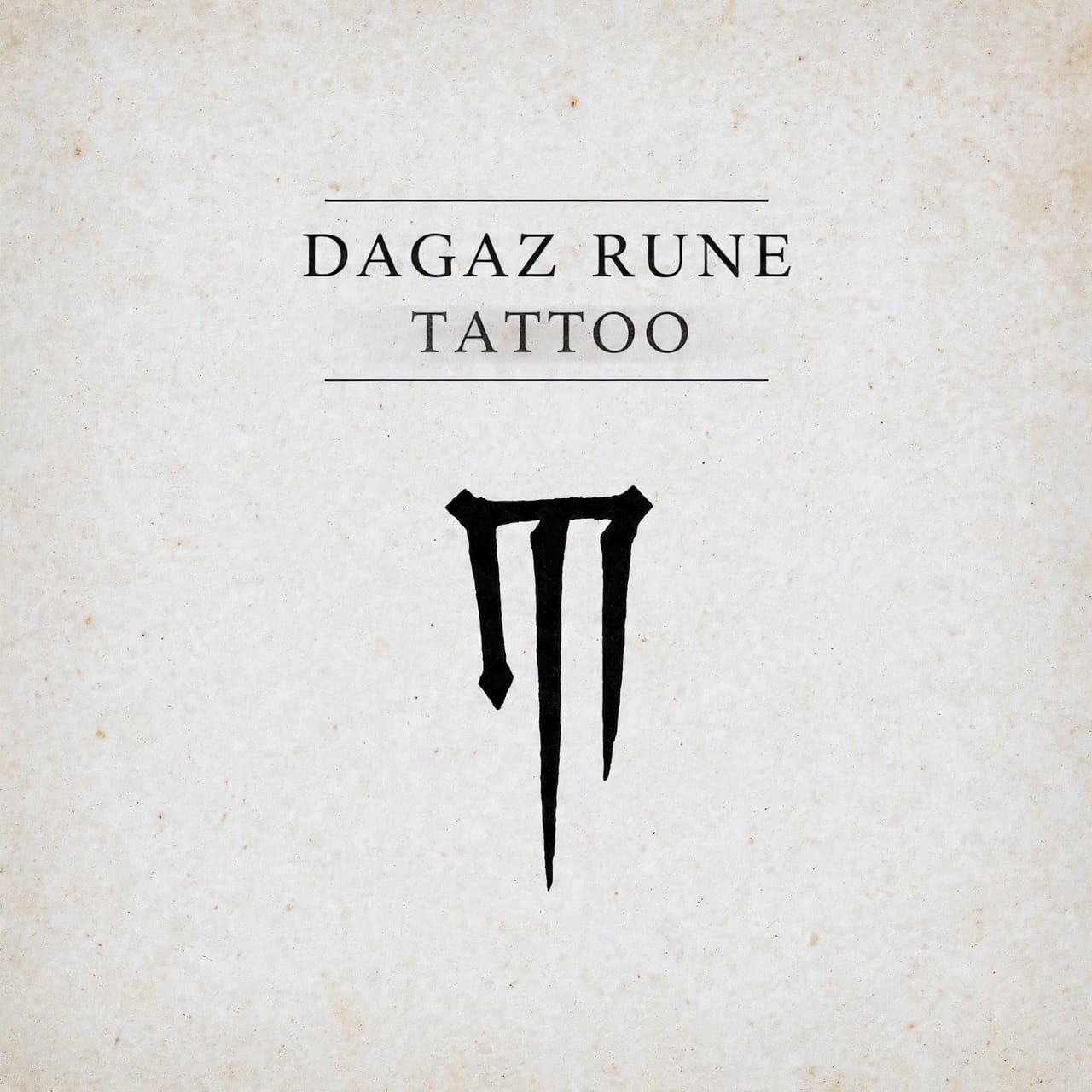 Dagaz Rune Tattoo