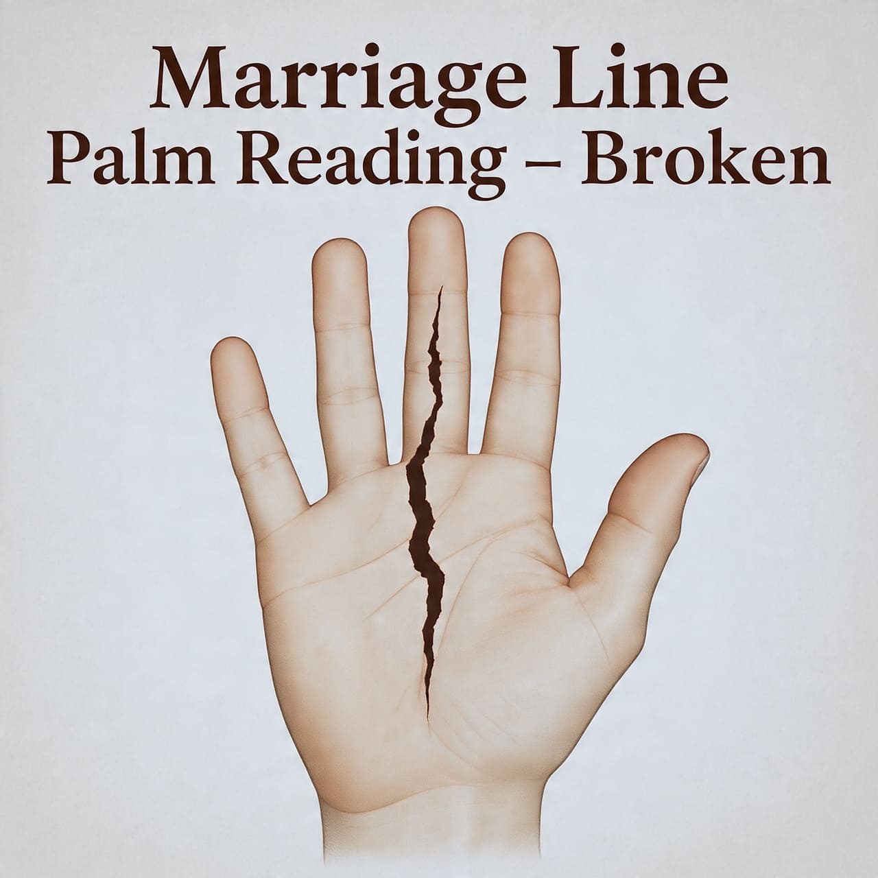 marriage line palm reading broken
