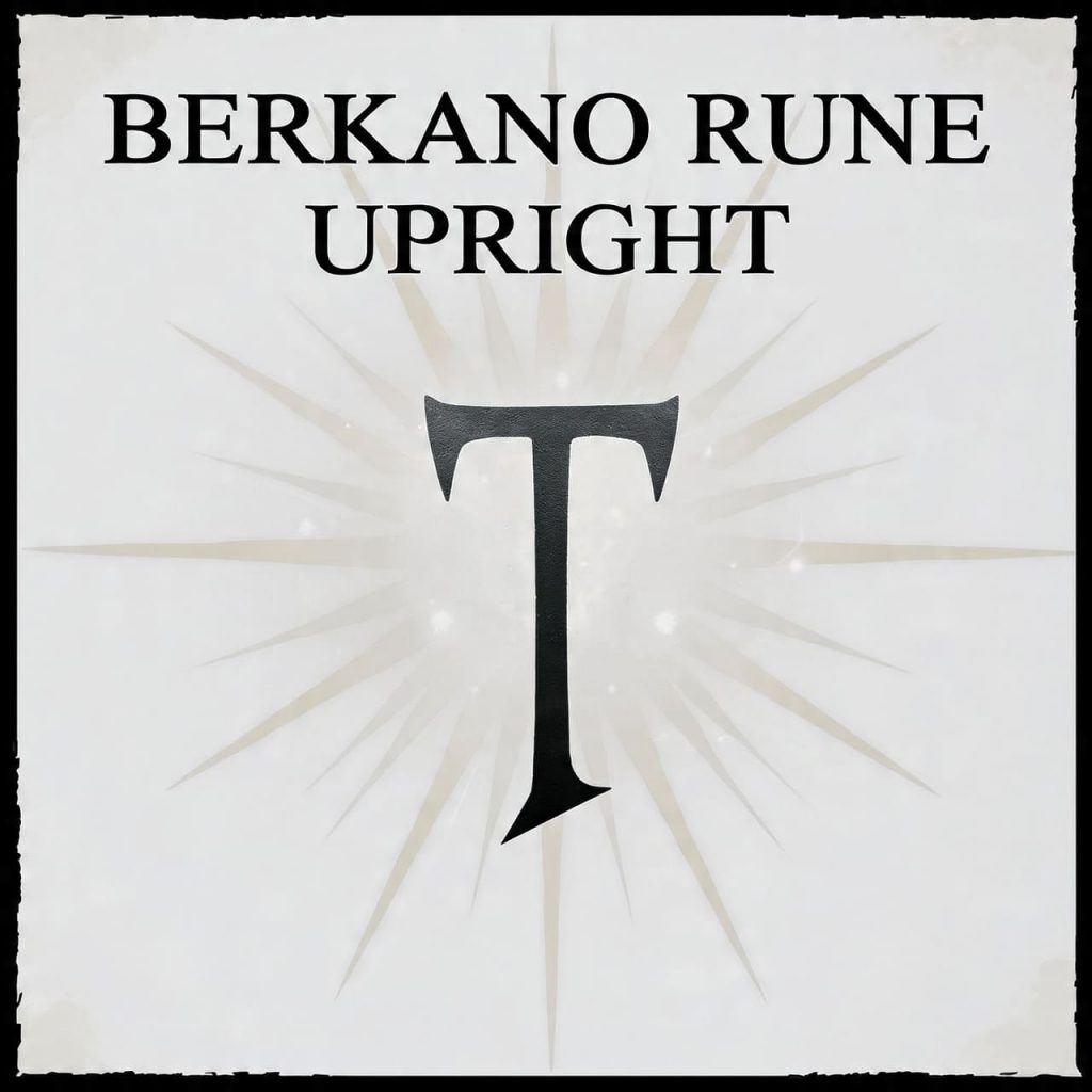 Berkano rune upright