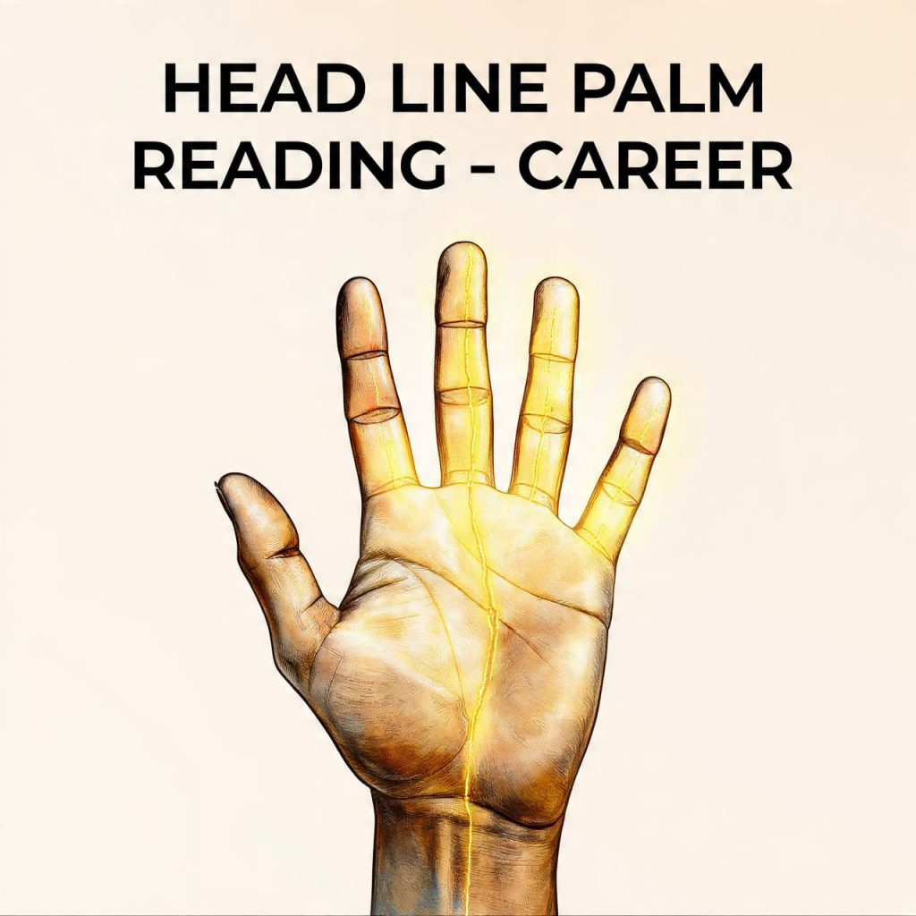head line palm reading career