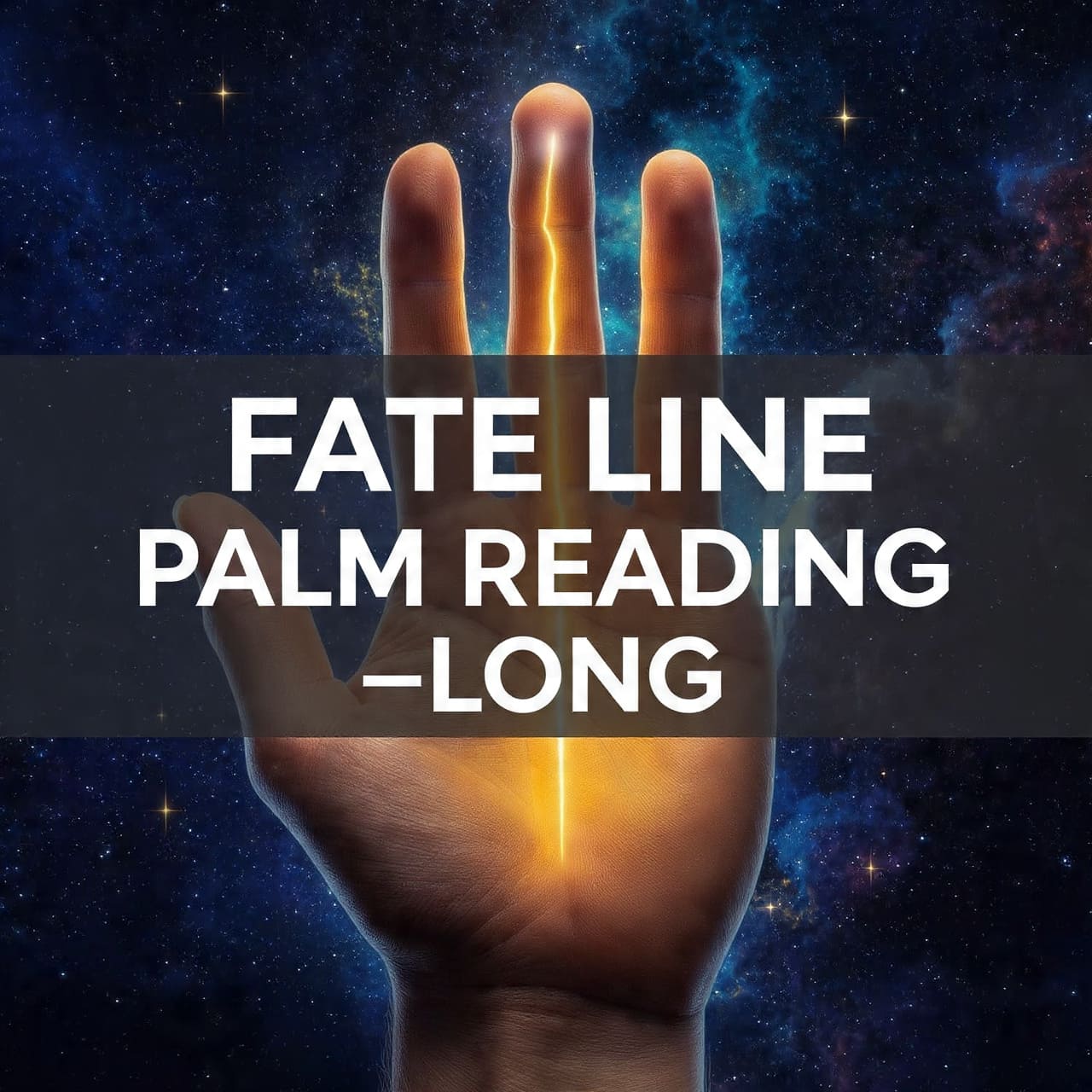 fate line palm reading long