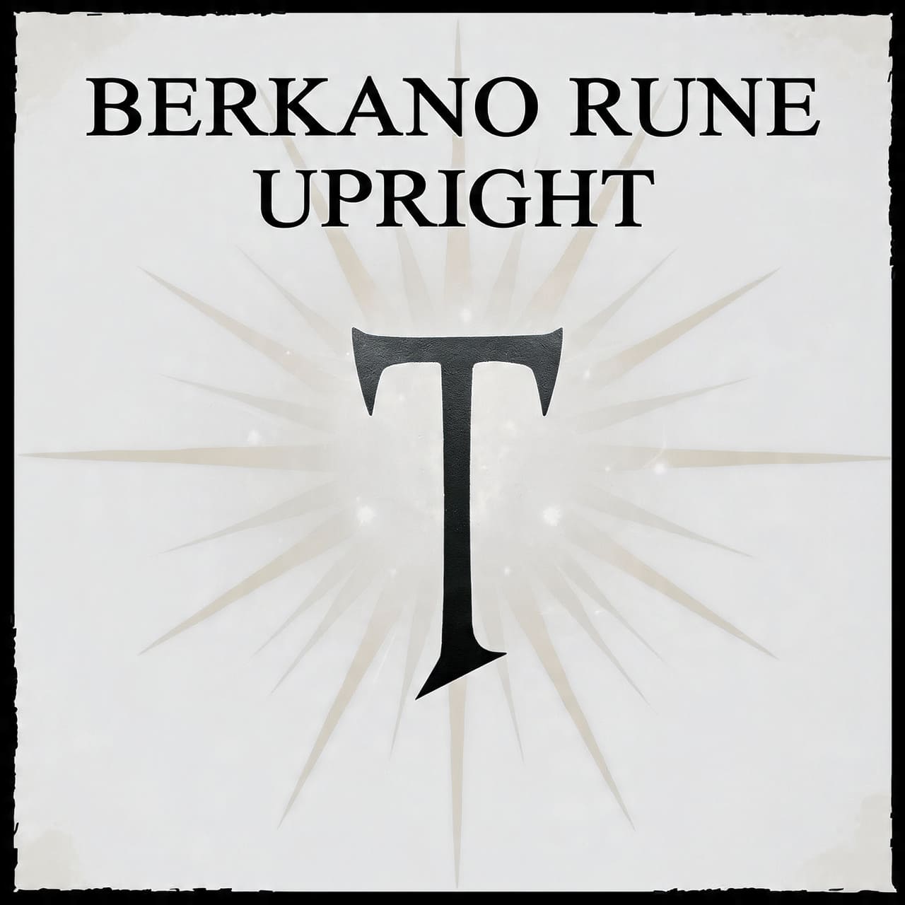 Berkano rune upright