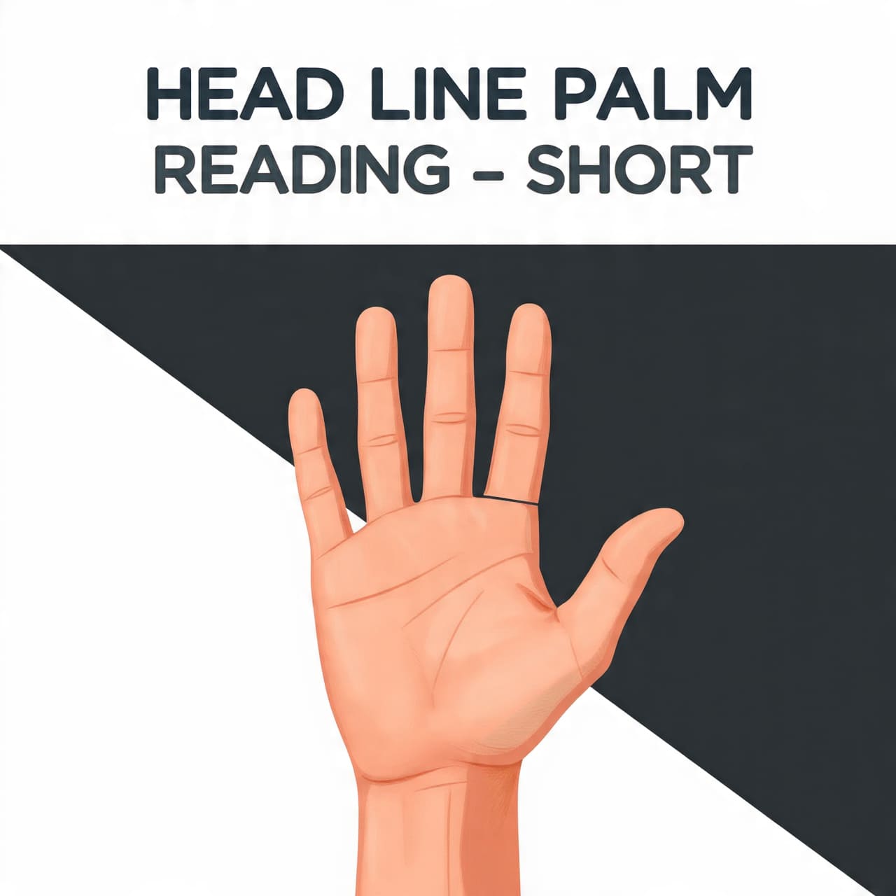 head line palm reading short