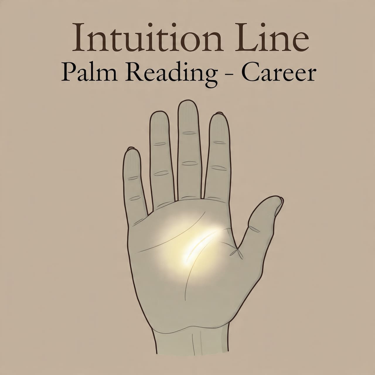 intuition line palm reading career